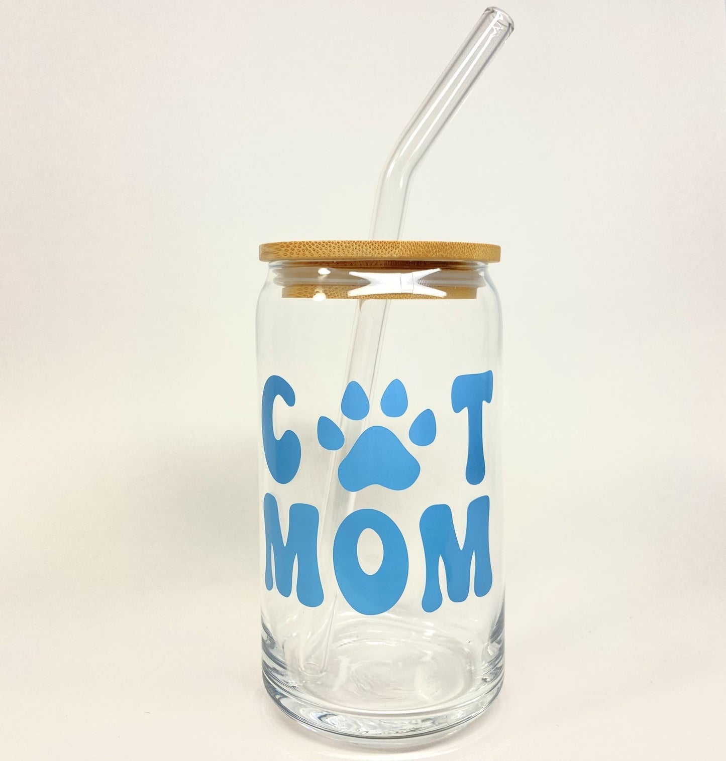 Cat Mom Glass